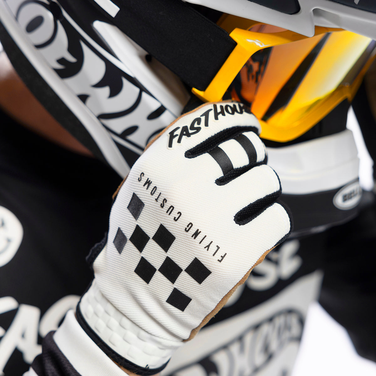 Speed Style Hot Wheels Glove - White/Black