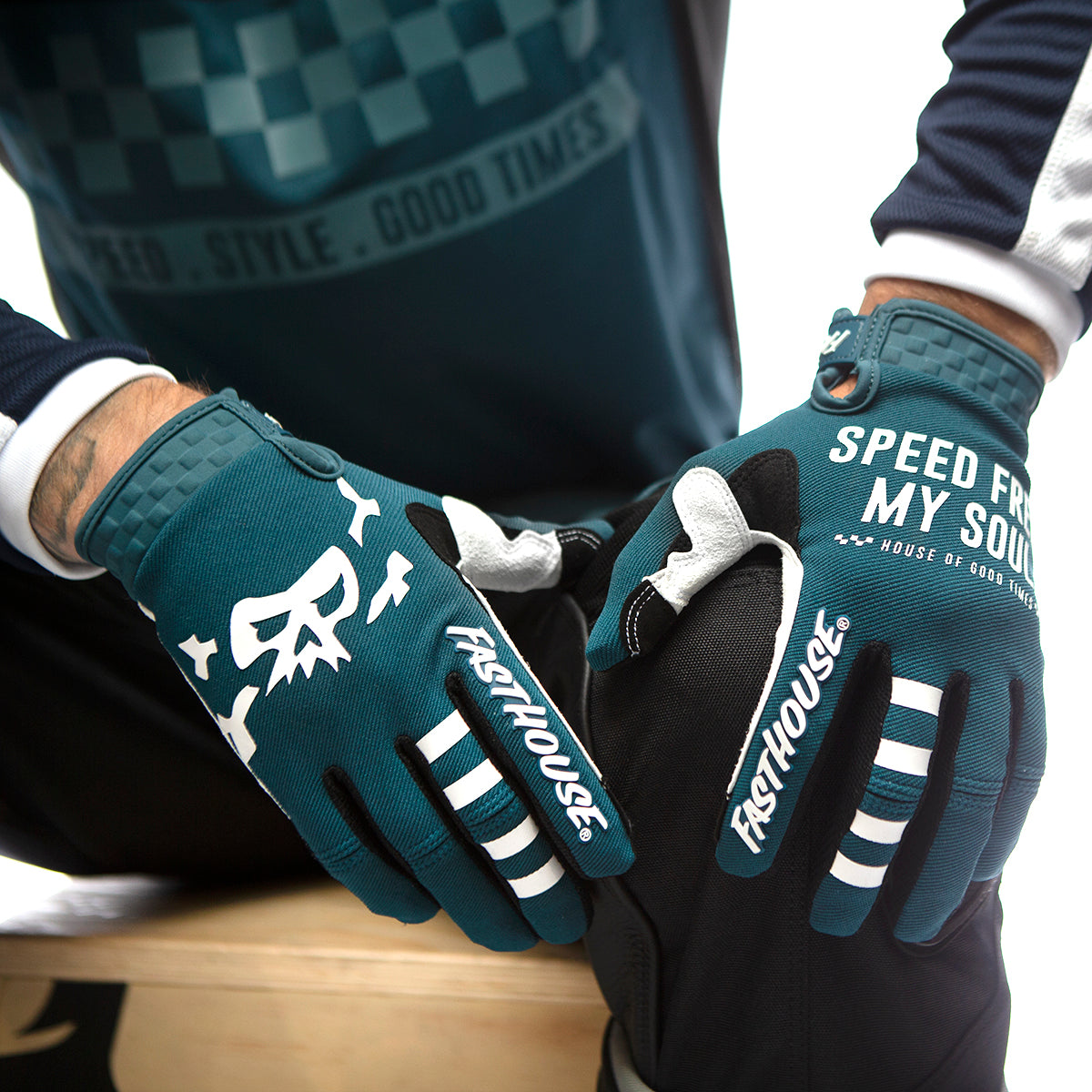 Speed Style Slammer Youth Glove - Indigo
