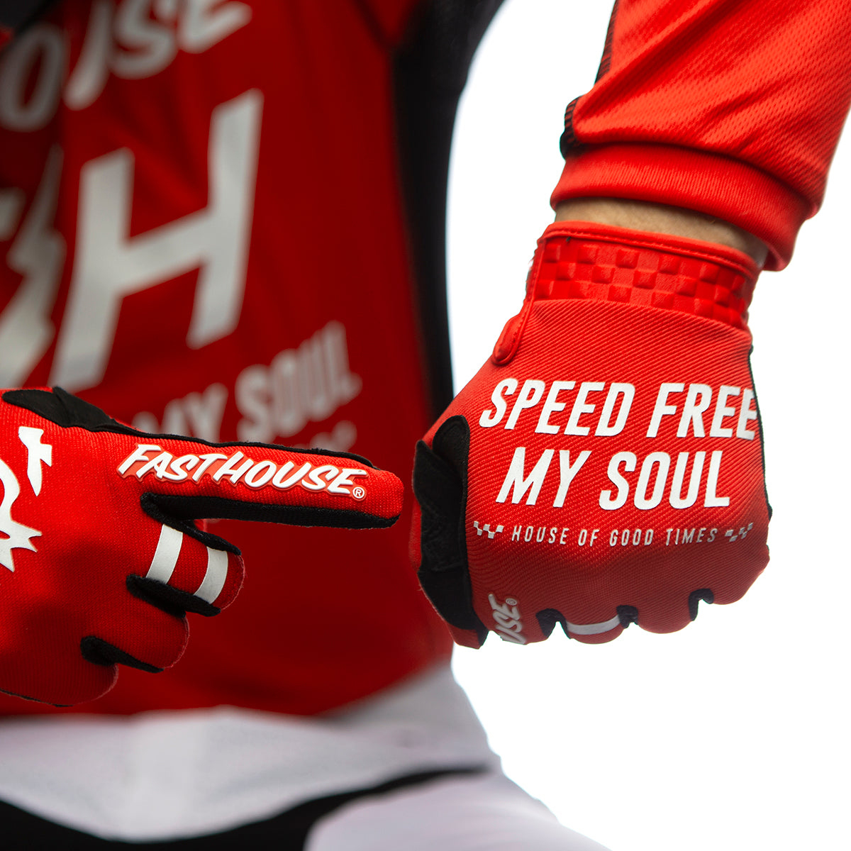 Speed Style Slammer Youth Glove - Red