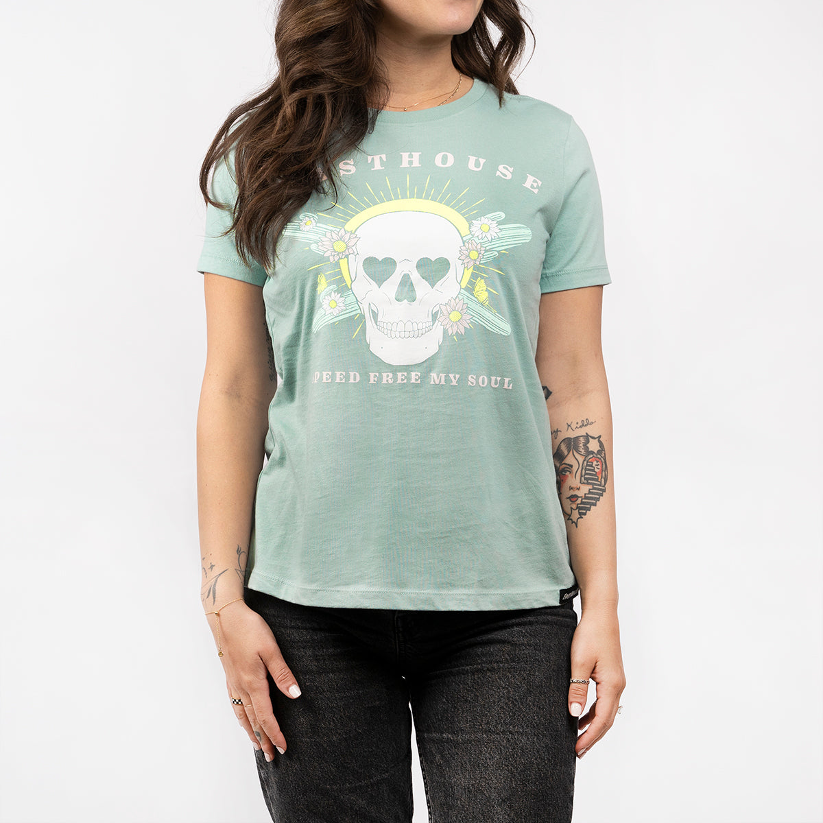 Spirited Women's Tee - Dust Blue