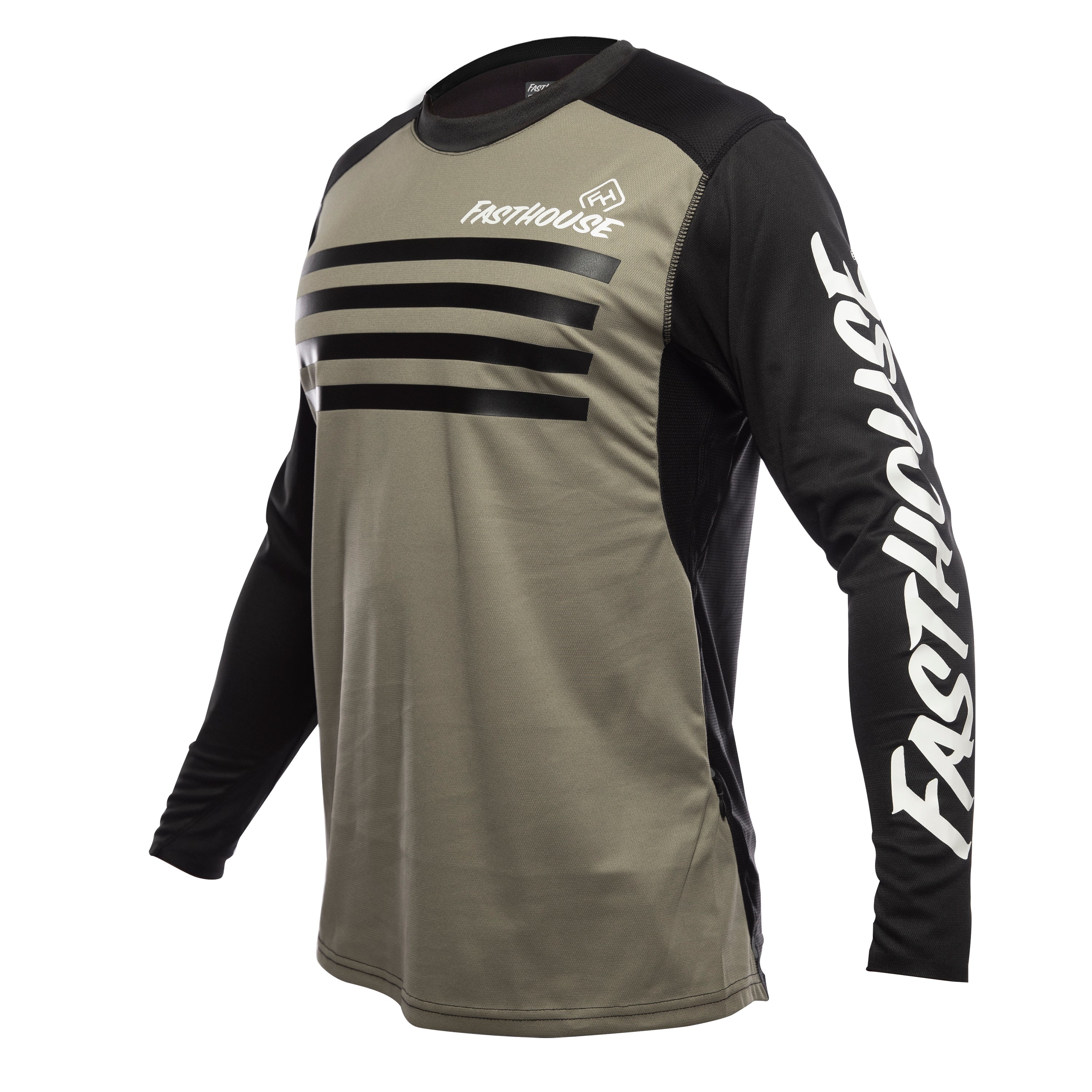 Alloy Stripe LS Jersey - Moss