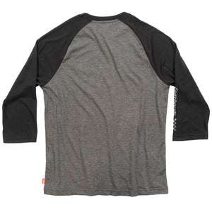 Swift Raglan Tech Tee - Black/Charcoal Heather