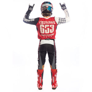 Raven Bereman Youth Jersey - Cream/Red