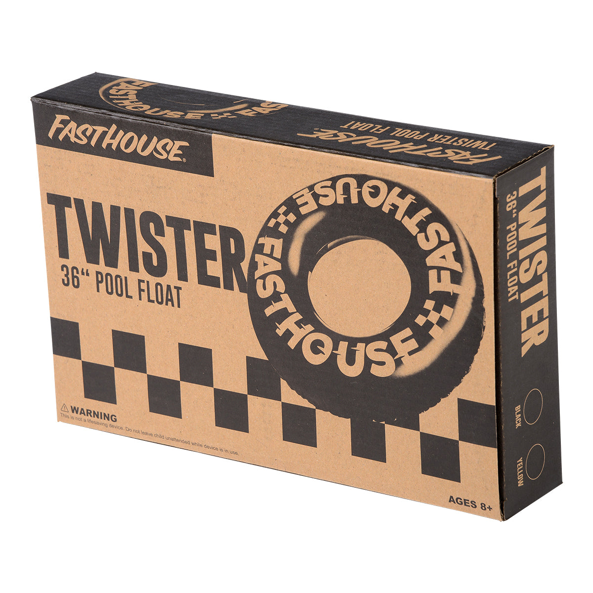Twister Pool Floatie - Yellow/Black