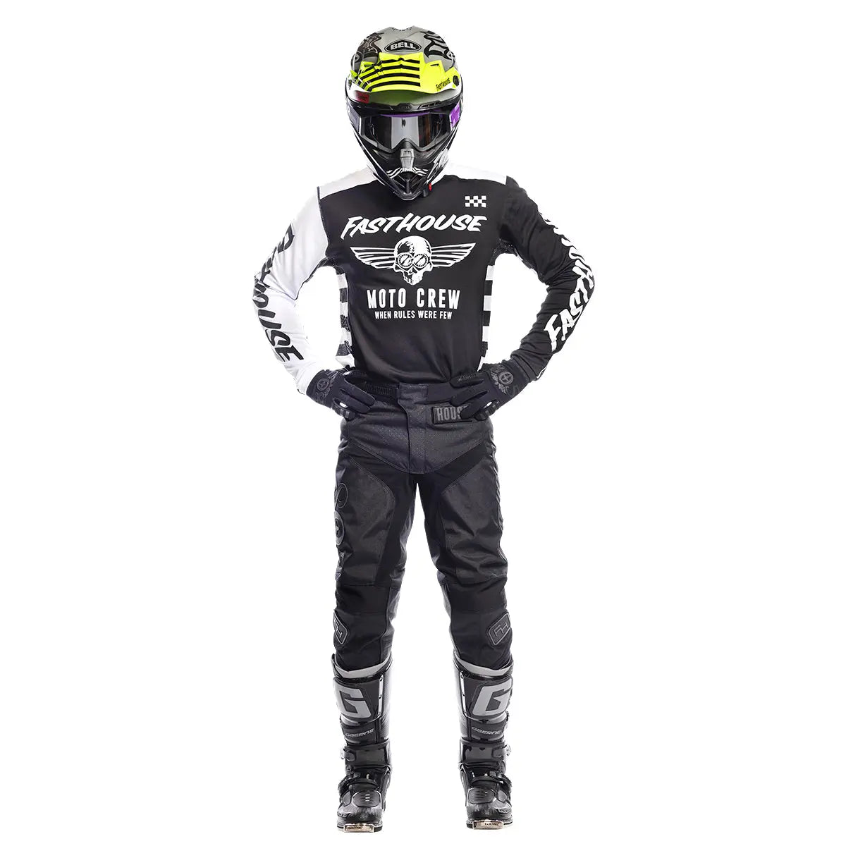 gear factor mx Fasthouse USA Grindhouse Factor Jersey - Black/White