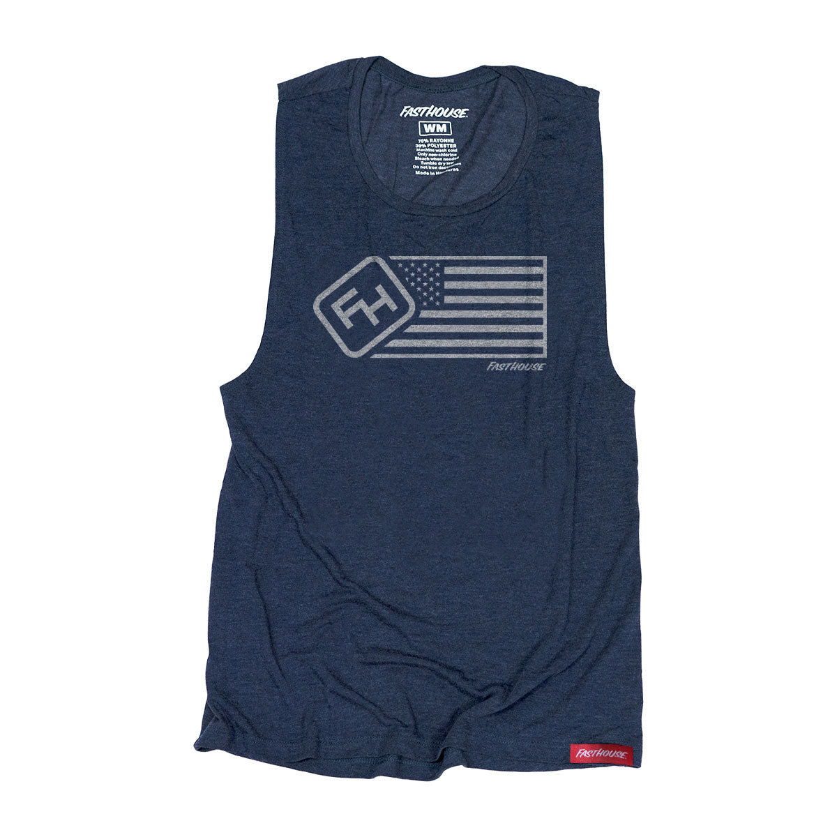 Fasthouse - USA Womens Muscle Tank - Antique Denim