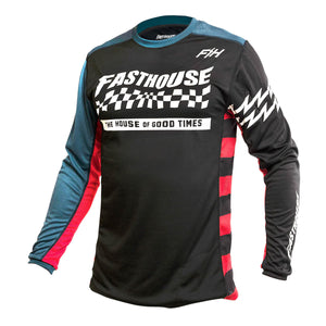 Classic Velocity LS Jersey - Black/Indigo
