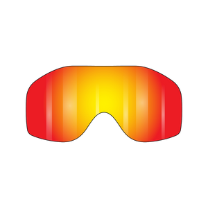 VonZipper Sizzle Spare Lexan Lens - Clear Chrome Orange