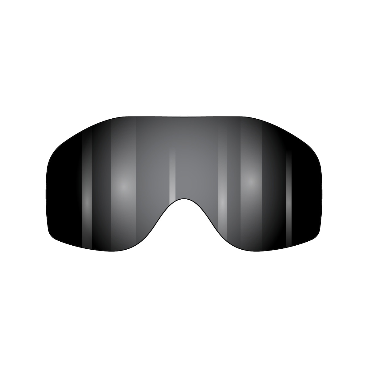 VonZipper Sizzle Spare Lexan Lens - Gray Flash Chrome