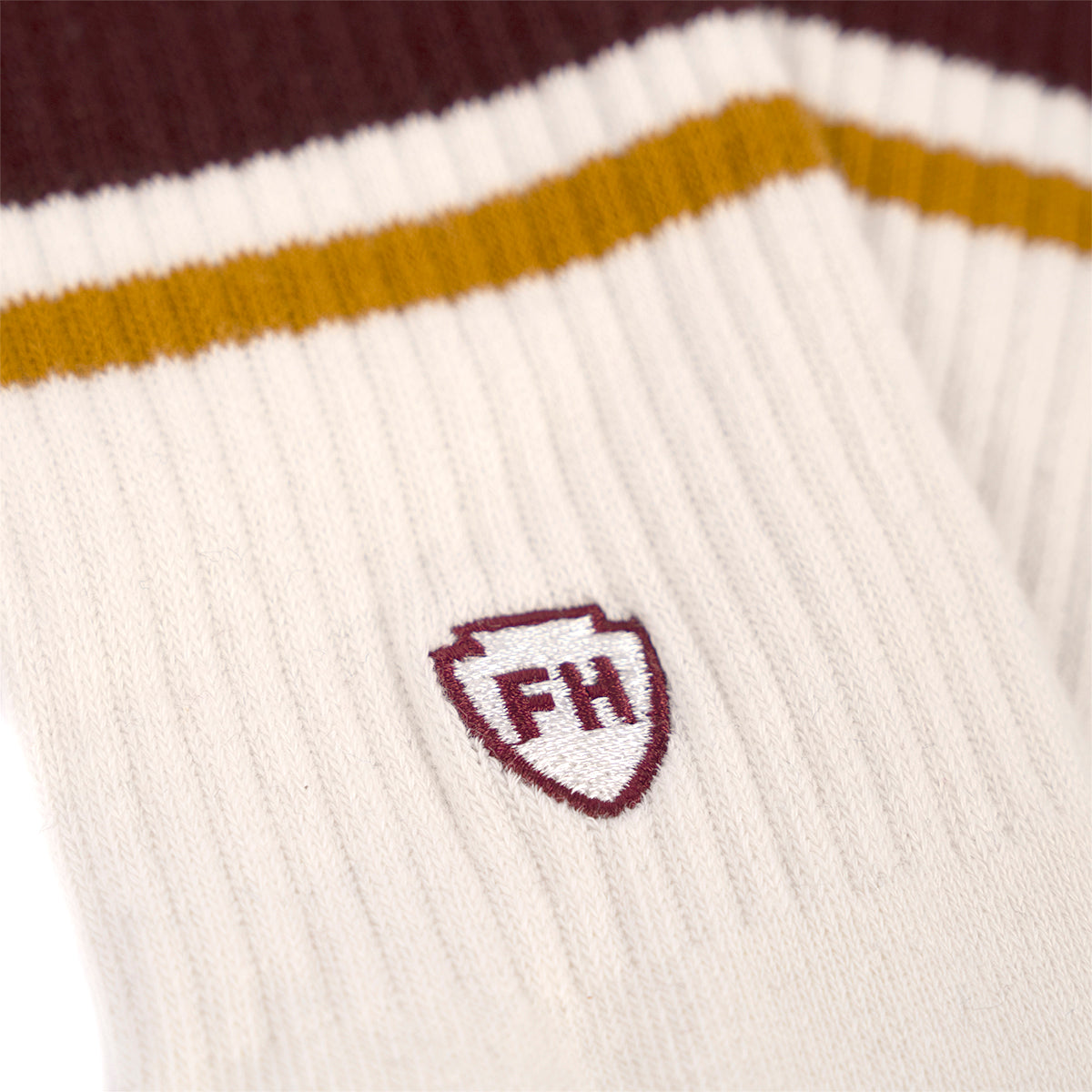 Venice Sock - Cream/Burgundy