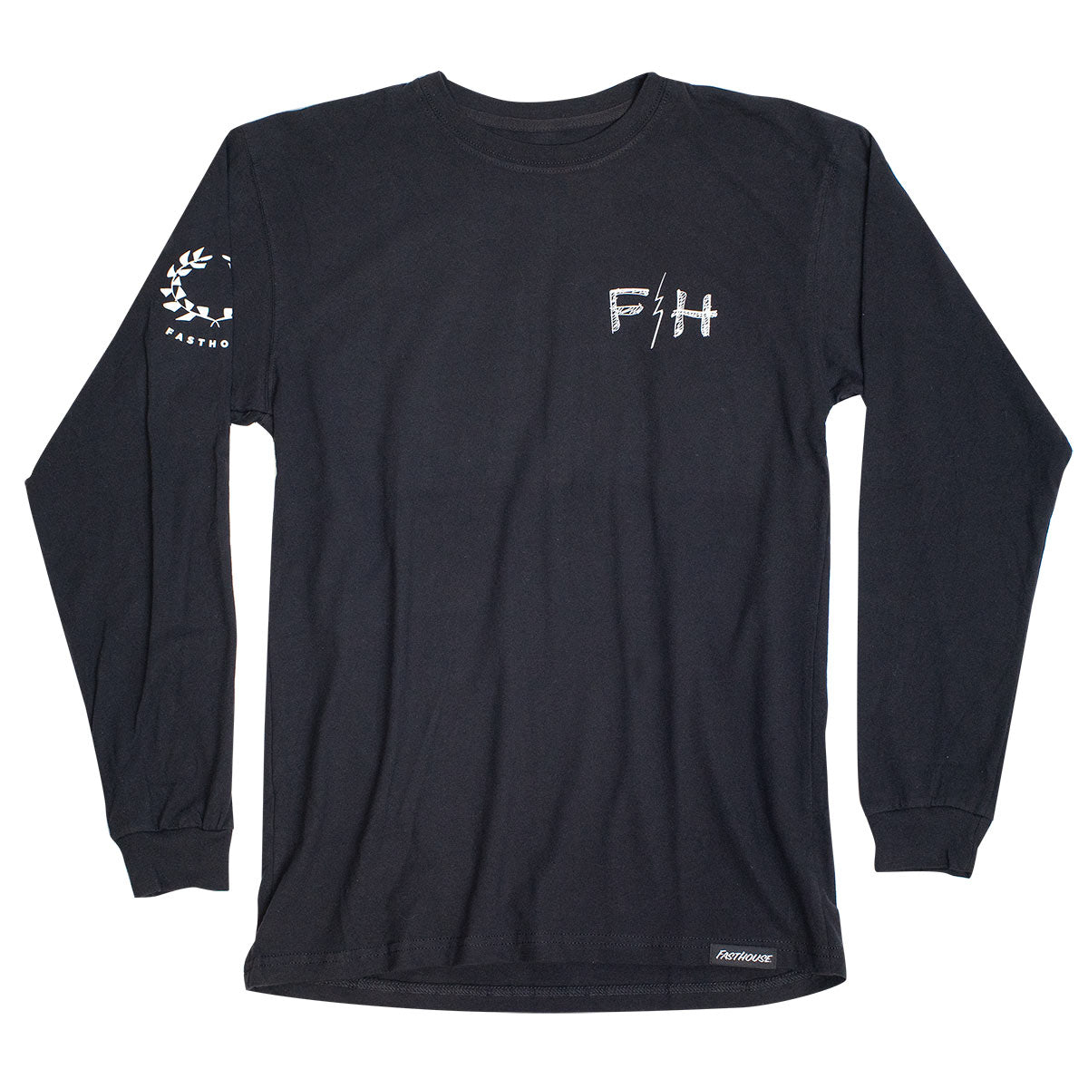 Victory Wreath LS Tee - Black