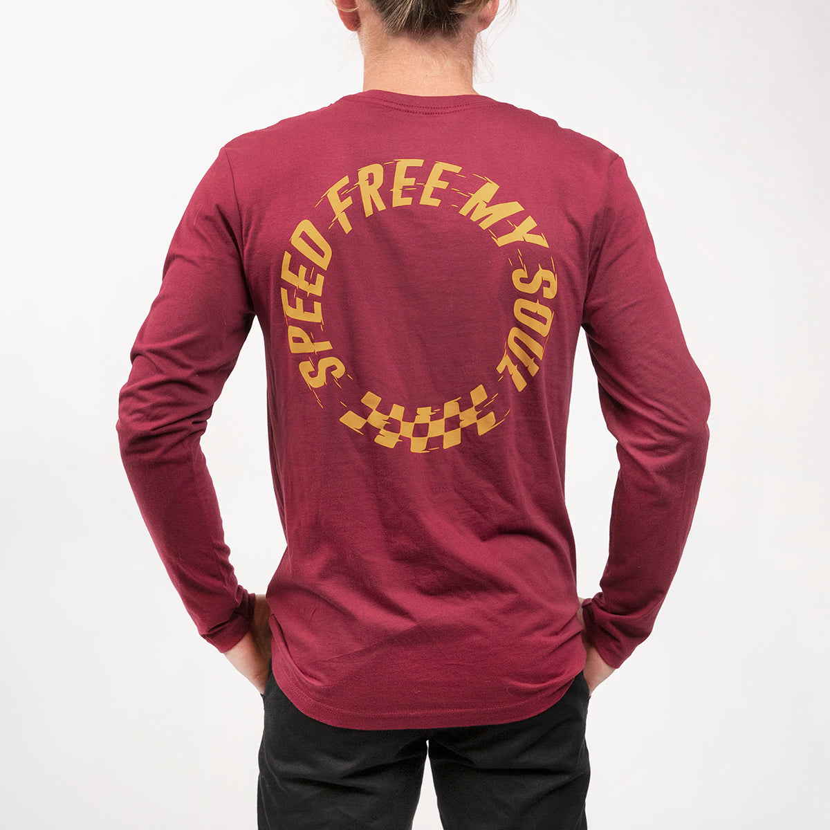 Vortex Long Sleeve Tee - Cardinal