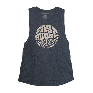Fasthouse - Waxed Womens Muscle Tank - Antique Denim
