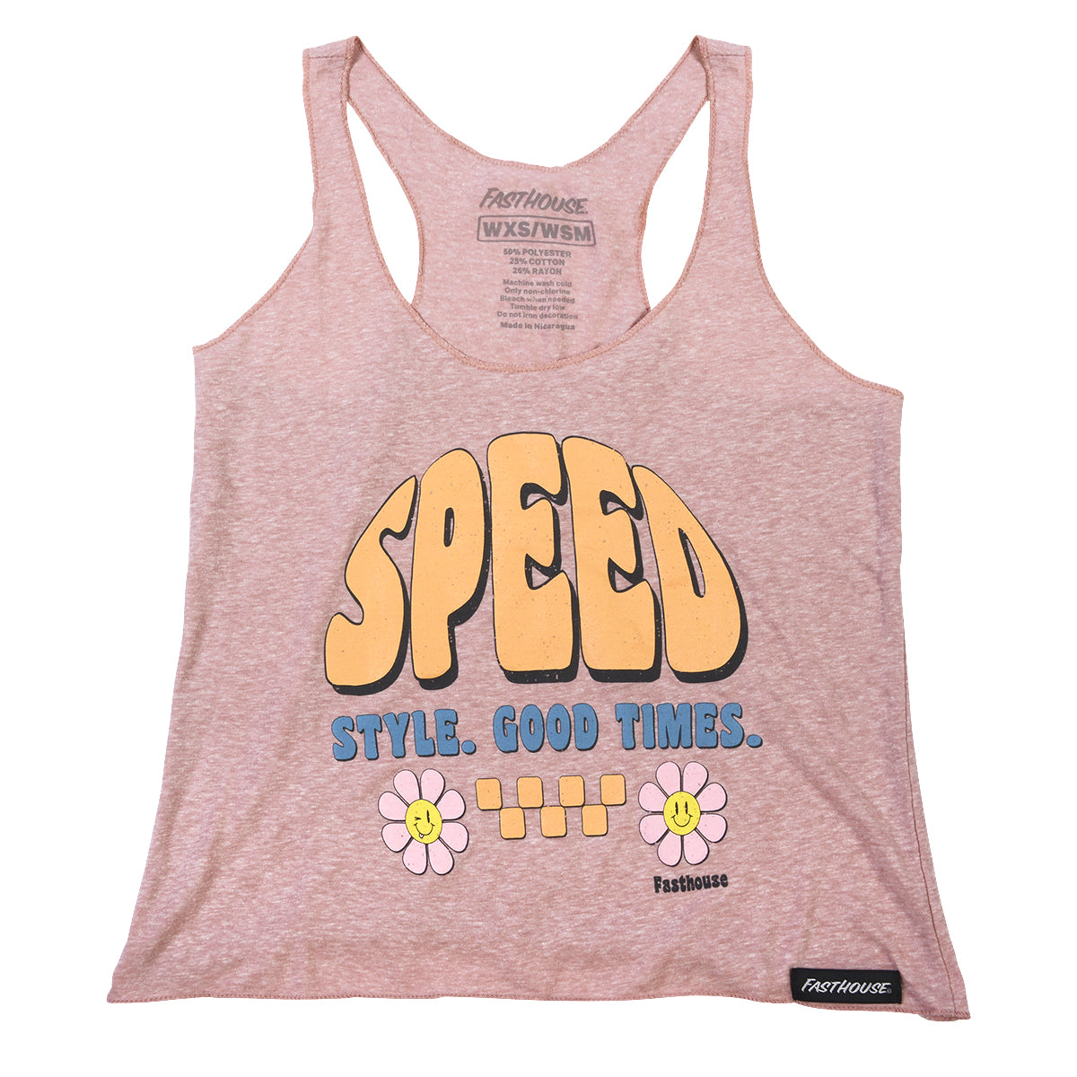 Peachy Keen Women's Crop Tank - Heather Peach