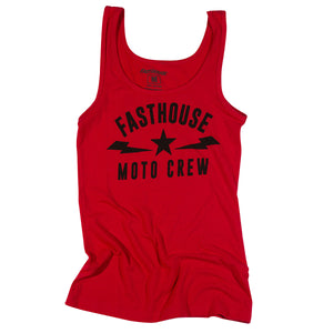 Fasthouse - Moto Bolt Womens Tank Tee - Red
