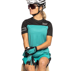 Alloy Sidewinder SS Women's Jersey - Black/Teal