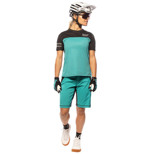 Alloy Sidewinder SS Women's Jersey - Black/Teal