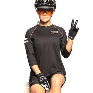 Alloy Sidewinder Raglan Women's Jersey - Black