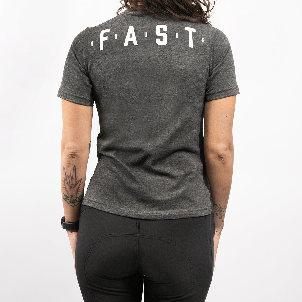 Evoke SS Women's Tech Tee - Charcoal Heather