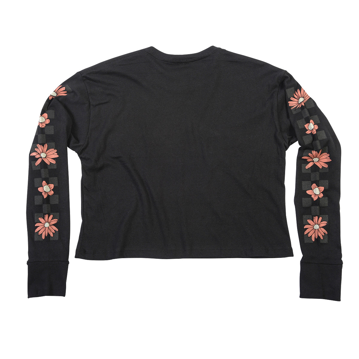 Serene Long Sleeve Women's Crop Tee - Black