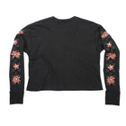 Serene Long Sleeve Women's Crop Tee - Black