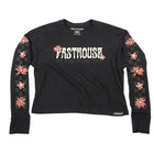 Serene Long Sleeve Women's Crop Tee - Black