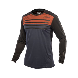 Alloy Sidewinder LS Youth Jersey - Rust/Midnight Navy