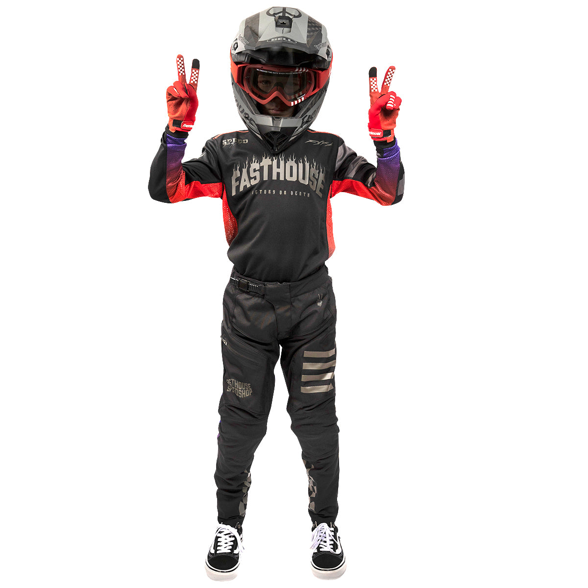 Burn Free Classic Long Sleeve Youth Jersey - Black