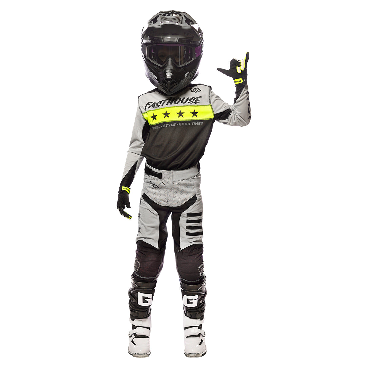 Elrod Astre Youth Jersey - Silver/Black