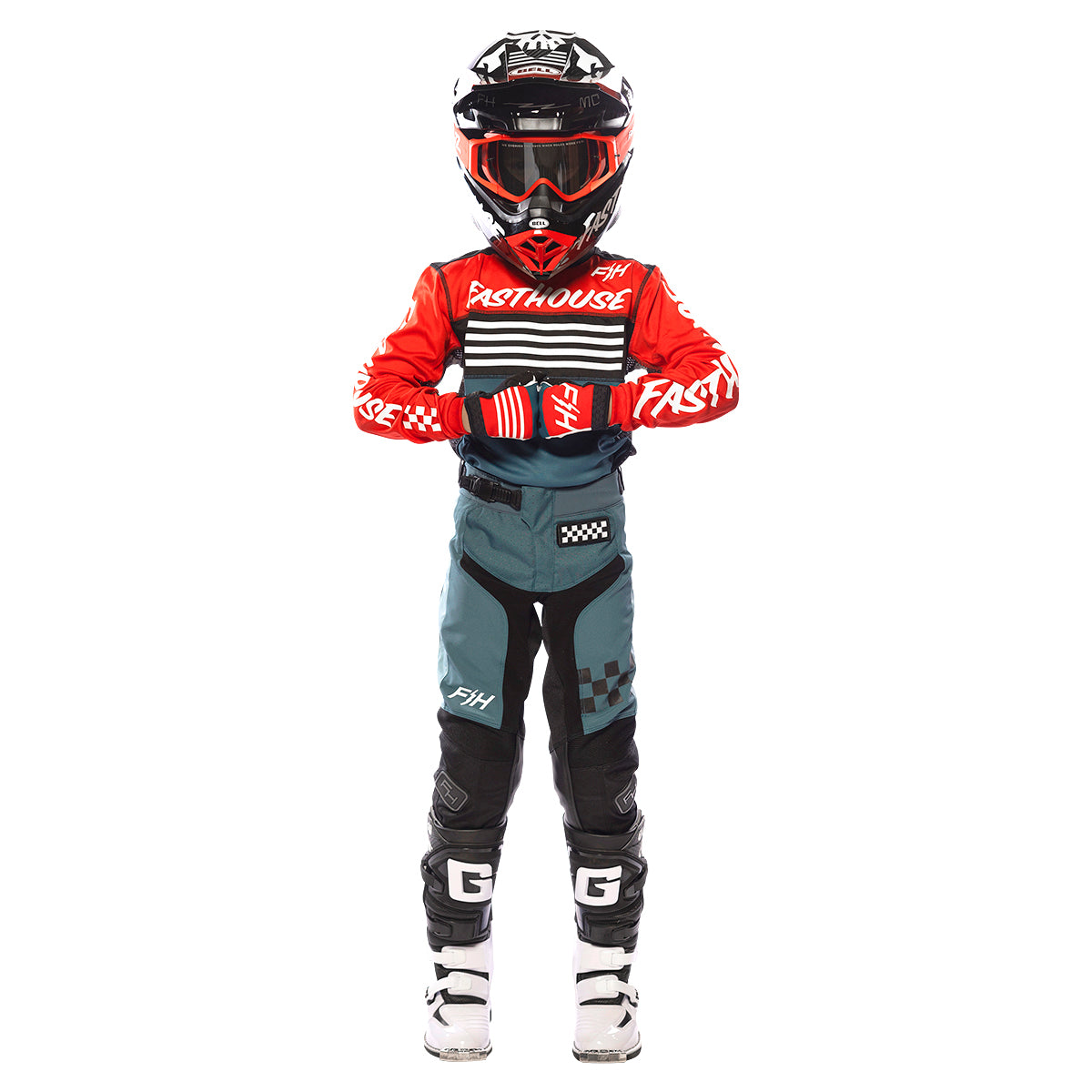 Grindhouse Omega Youth Jersey - Red/White/Blue