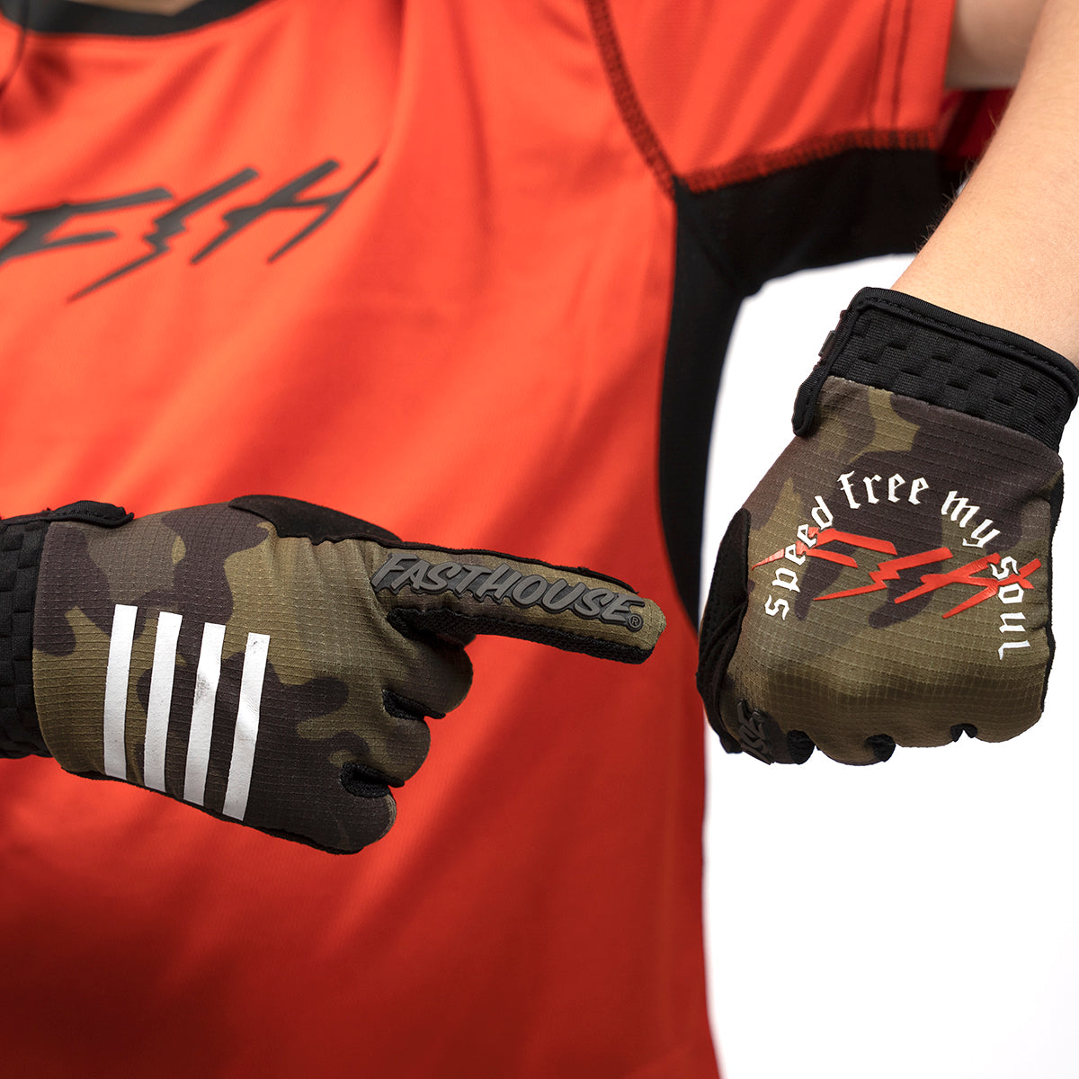 Speed Style Menace Youth Glove - Camo