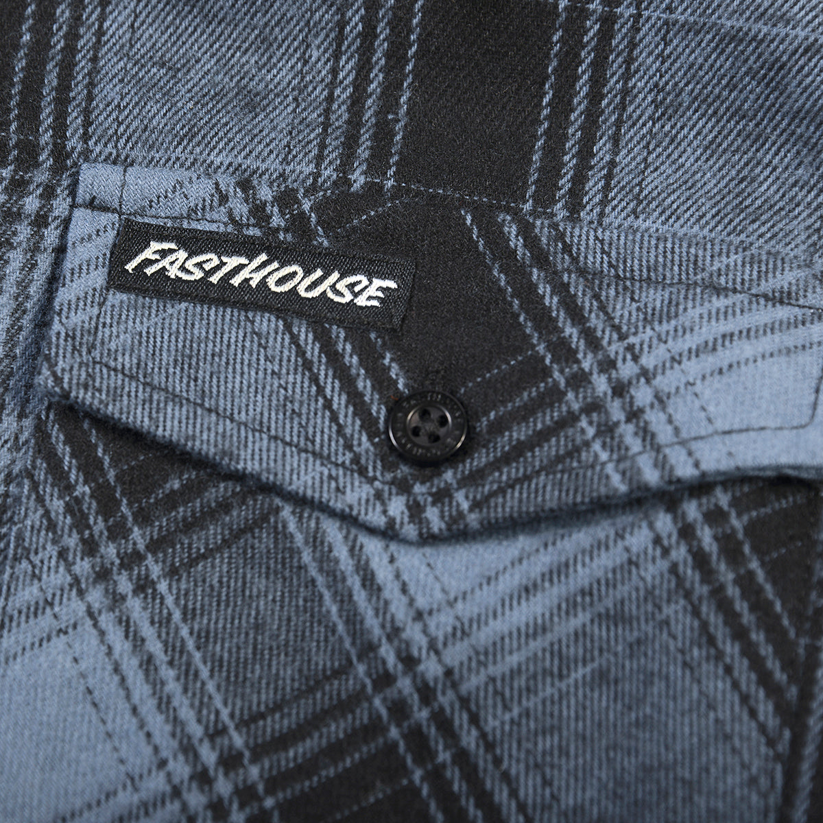 Saturday Night Special Youth Flannel - Dust Blue/Black