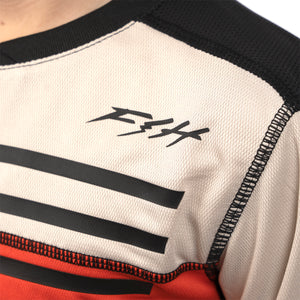 Alloy Sidewinder LS Youth Jersey - Cream/Red