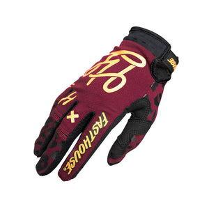 Speed Style Golden Girl's Glove - Maroon