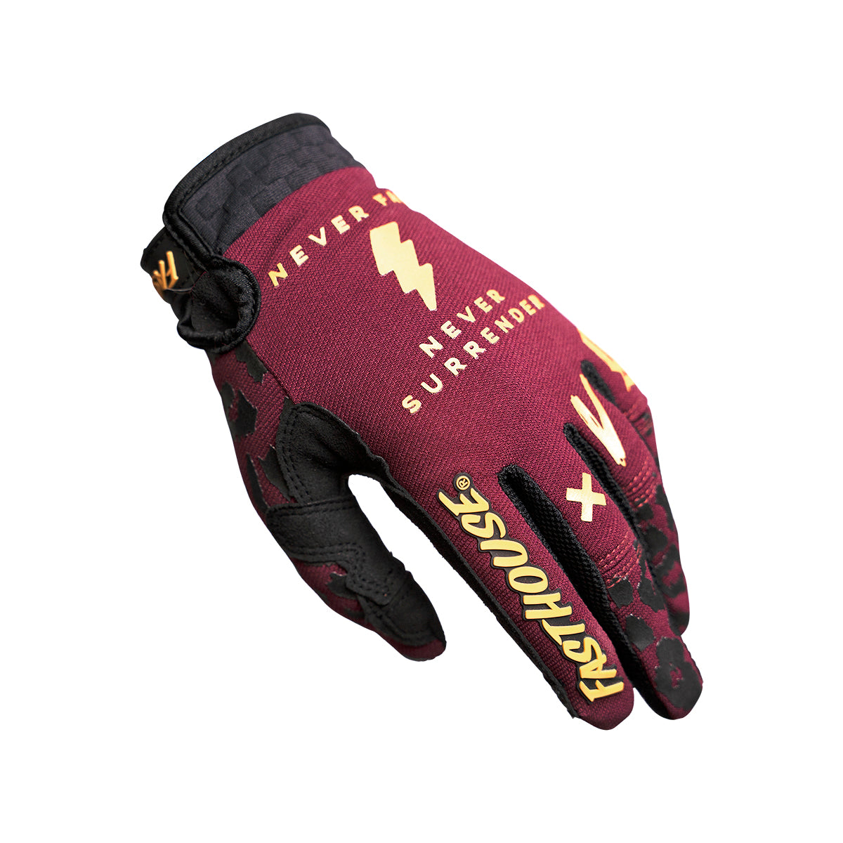 Speed Style Golden Girl's Glove - Maroon