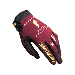 Speed Style Golden Girl's Glove - Maroon