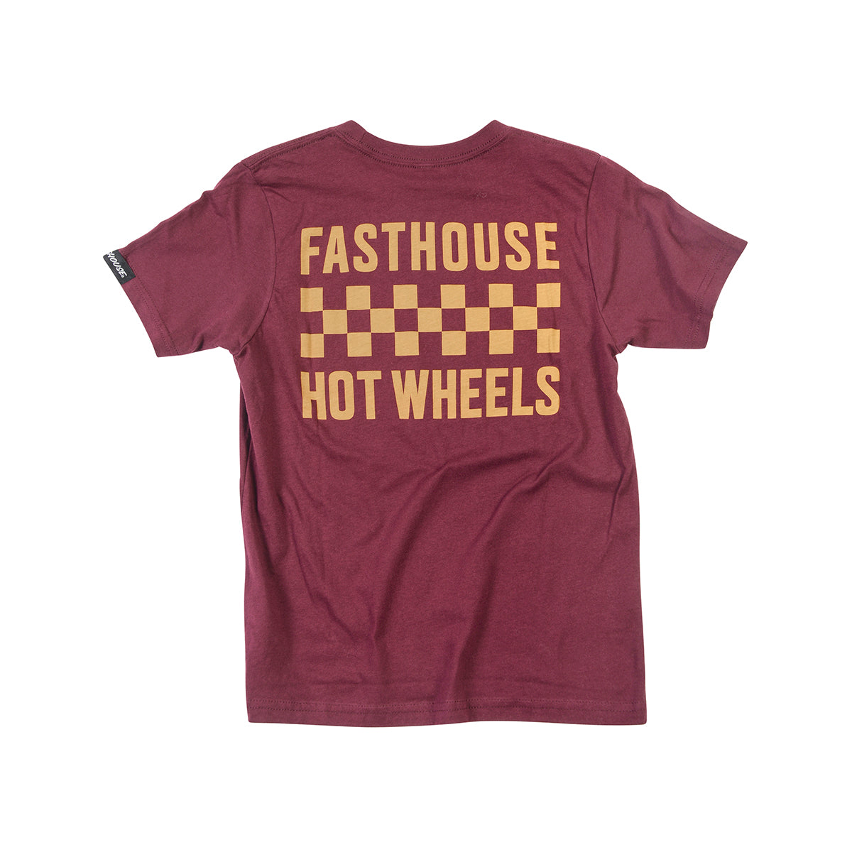 Stacked Hot Wheels Youth Tee - Maroon