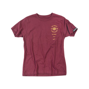 Stacked Hot Wheels Youth Tee - Maroon