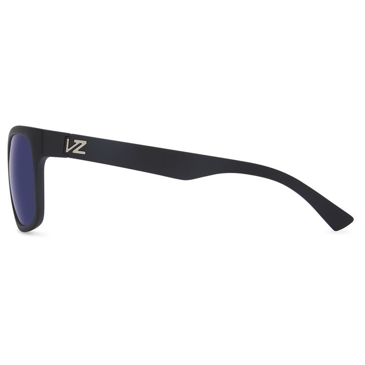 VonZipper Bayou Polarized Sunglasses - Black Satin/Blue Flash
