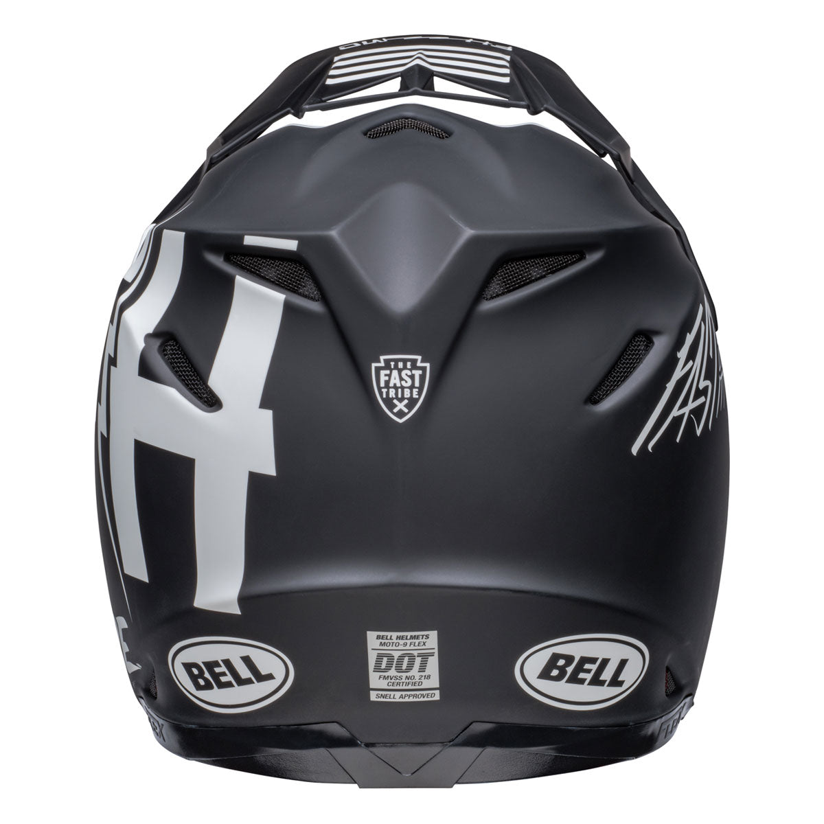 Bell x Fasthouse Tribe Moto 9S Flex Helmet - Black/White