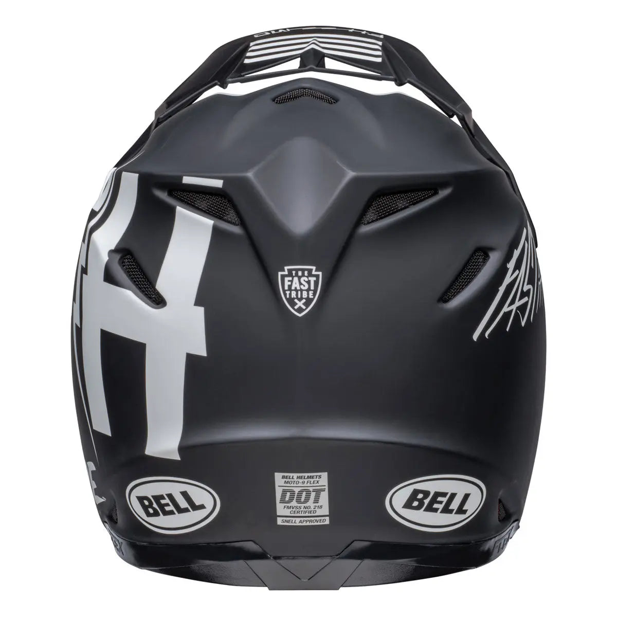 bell helmet carbon moto 9 Bell x Fasthouse Tribe Moto 9S Flex Helmet - Black/White