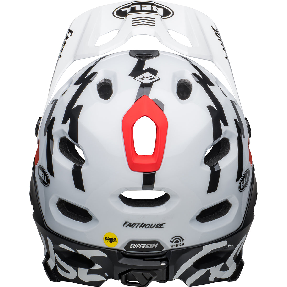 Bell Super DH Spherical MTB Helmet - Black/White