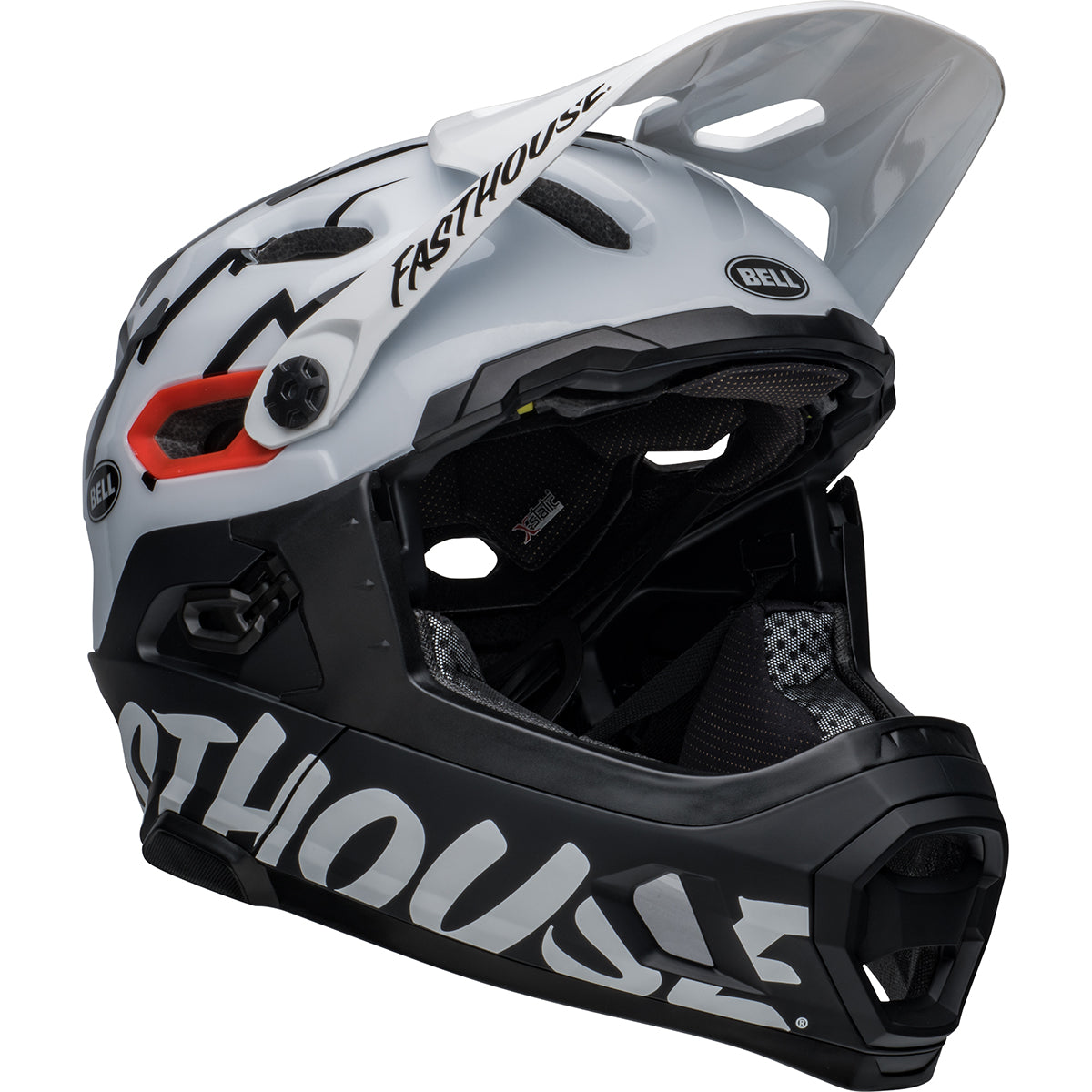 Bell Super DH Spherical MTB Helmet - Black/White
