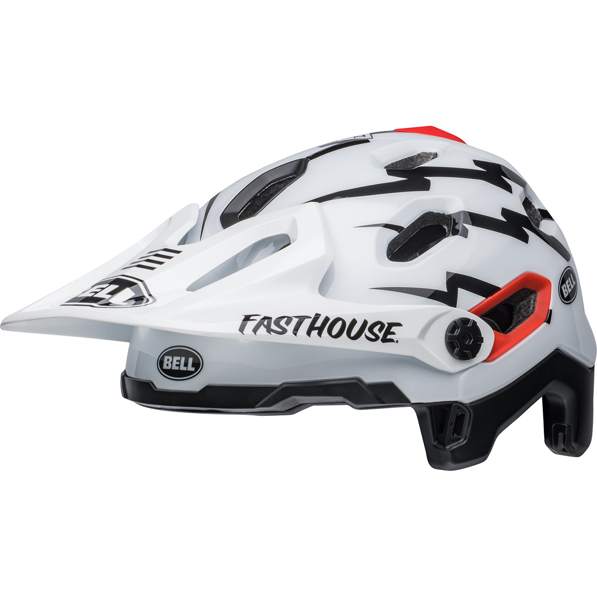 Bell Super DH Spherical MTB Helmet - Black/White