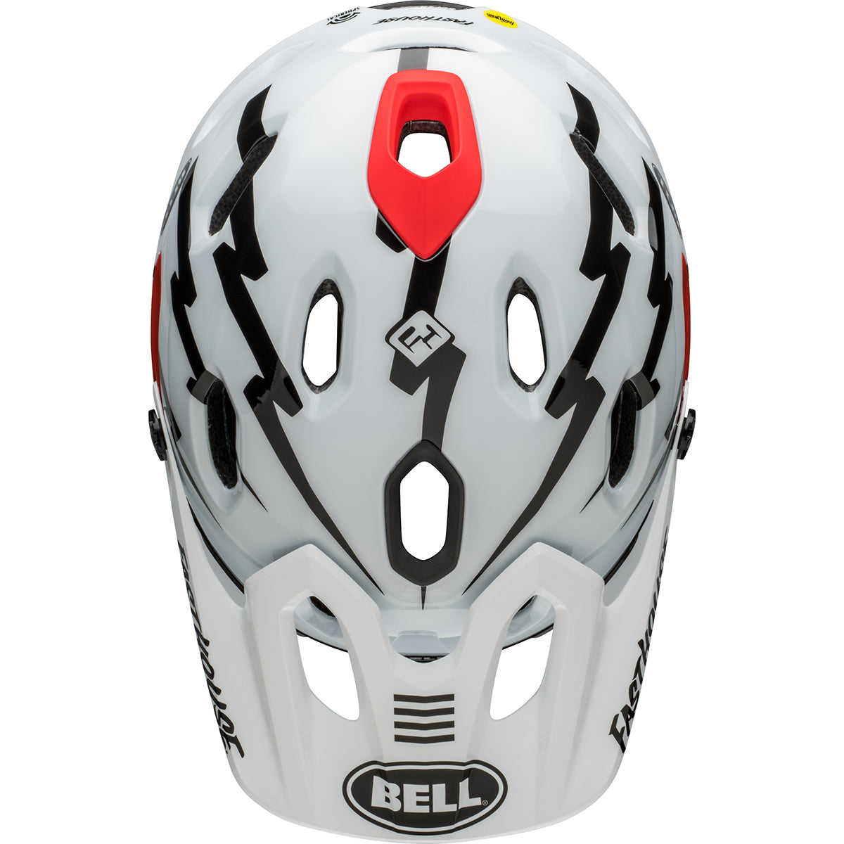 Bell Super DH Spherical MTB Helmet - Black/White