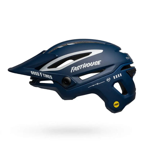 bell annex mips helmet midnight blue Bell Sixer MIPS MTB Helmet - Matte/Gloss Blue/White