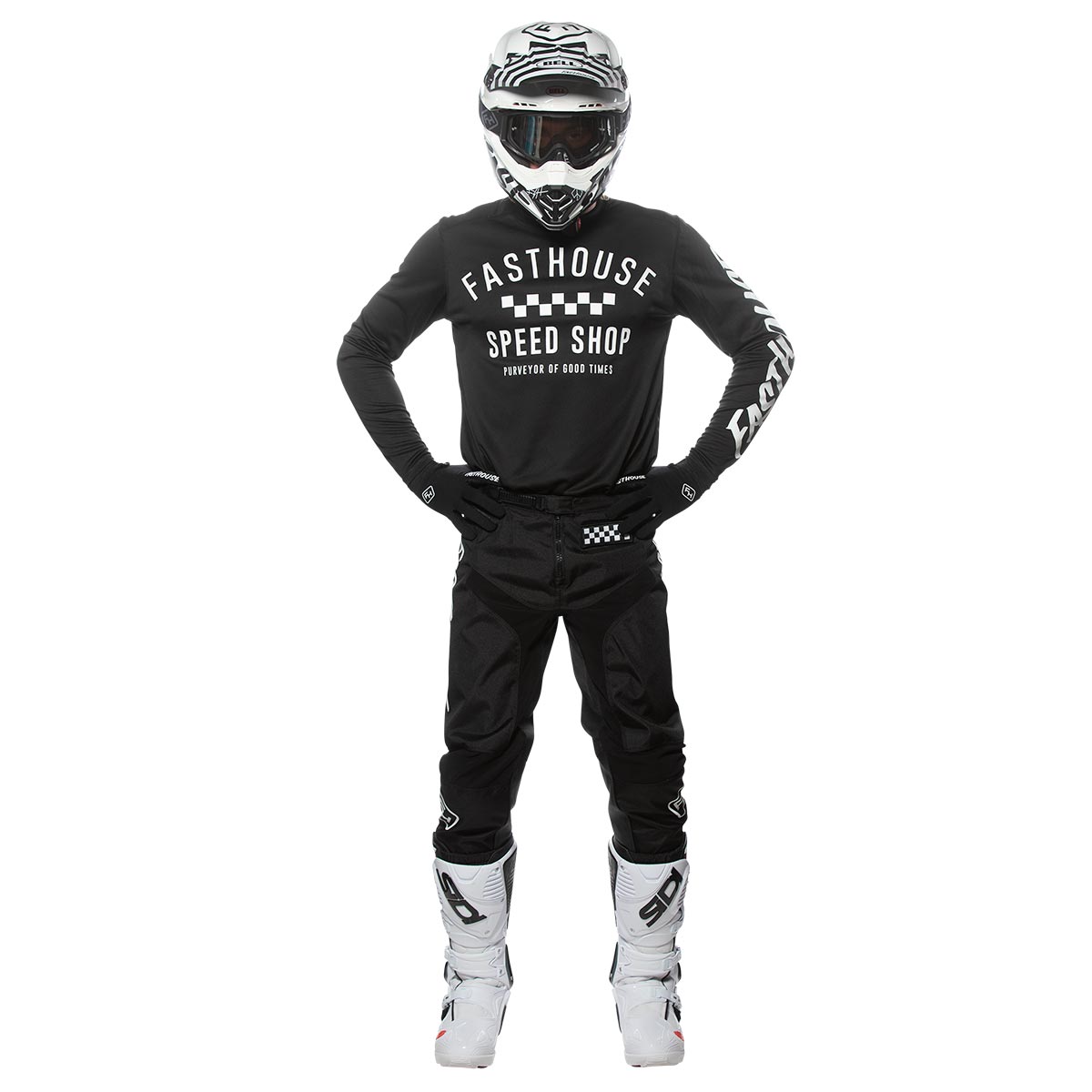 Fasthouse Carbon Jersey and Grindhouse Pants- Black