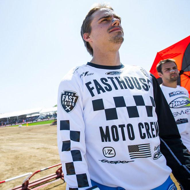 Fasthouse - Checkers Air-Cooled Jersey - White