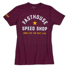Fast Life Tee - Maroon