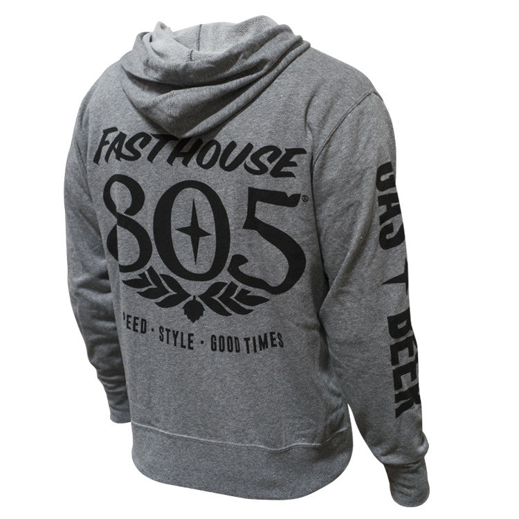 Fasthouse - 805 Good Times Zip Up Hoodie - Grey